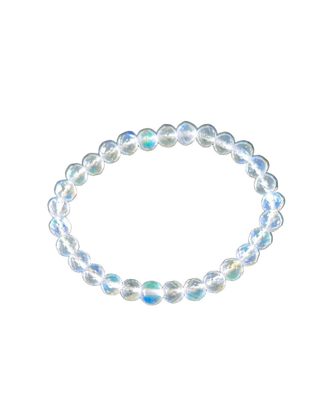 Aura Clear Quartz Faceted Bracelet